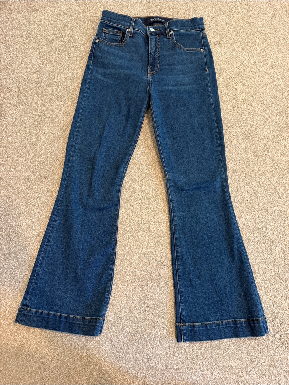 Veronica Beard Carson Ankle Flare High Rise jeans, size 27